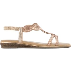 Graceland sandalen met strass roze