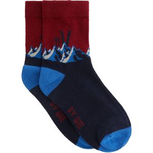 WE Fashion - Sokken - Rood en Donkerblauw - Sportsokken