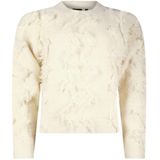 Poools gebreide trui ecru