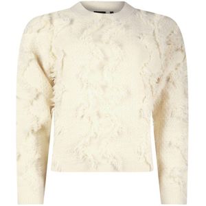 Poools - Pullover - Ecru - Gebreide Trui