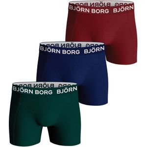 Björn Borg boxershort CORE - set van 3 groen/blauw/rood