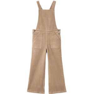 Mango Kids corduroy tuinbroek lichtbruin