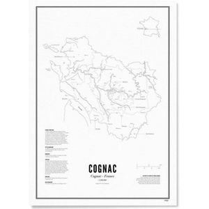 WIJCK. posters Cognac - Cognac Regions (30x40 cm)