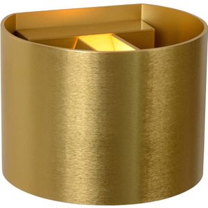 Lucide Xio wandlamp halfrond goud mat 13cm