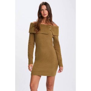 Morgan jurk lichtbruin