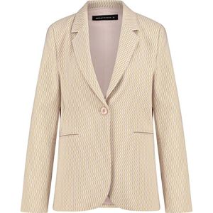 Expresso getailleerde blazer met all over print lichtroze/groen