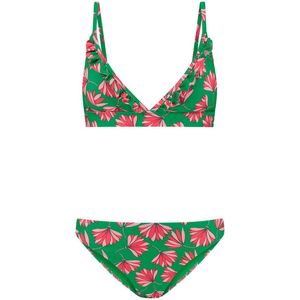 Shiwi voorgevormde triangel bikini Beau groen/roze