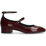Manfield lakleren ballerina's bordeaux