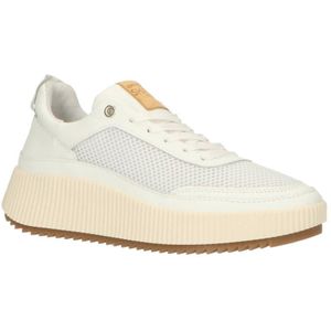 Shabbies Amsterdam CHAVI Lua leren sneakers wit