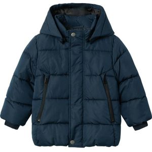 NAME IT MINI baby gewatteerde winterjas NMMMEMO donkerblauw