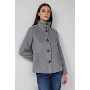 Buitenjas - Slim-fit - Wolblend - Met Opstaande Kraag - Voor Frisse Dagen