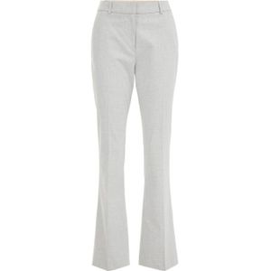 WE Fashion flared pantalon lichtgrijs