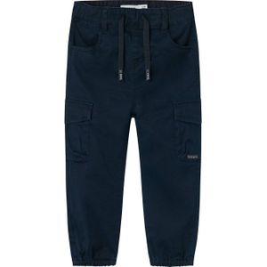 NAME IT MINI regular fit cargo broek donkerblauw