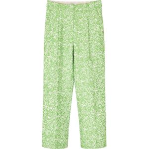 CKS Cropped Tapered Fit Pantalon met All Over Print en Textuur Lichtgroen