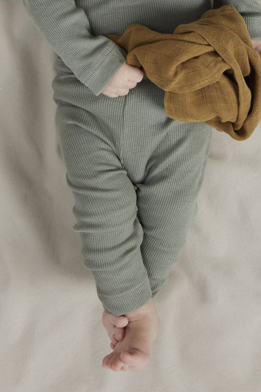 NAME IT BABY skinny babybroek groen
