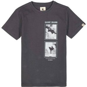 Garcia T-shirt met printopdruk grijs