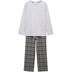 Mango Kids Pyjama grijs/donkergrijs