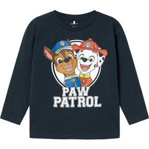 NAME IT MINI Paw Patrol longsleeve NMMJOLLO met printopdruk donkerblauw