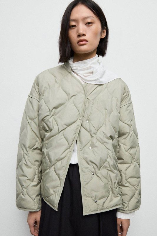 MANGO Tussenjas 'Nat'  pastelgroen