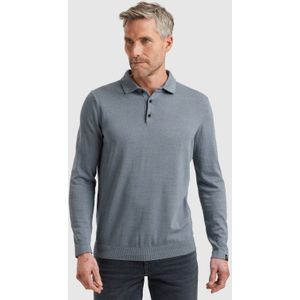 Vanguard - Trui - Blauw - Effen - Halslijn Polokraag