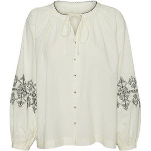 VERO MODA blouse VMFRIA crème/zwart