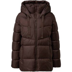 s.Oliver RED LABEL - Gewatteerd Jack - Regular Fit - Dames - Met Capuchon