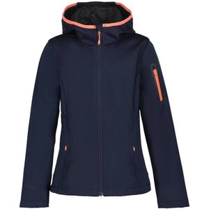 Icepeak softshell jack Kaneohe donkerblauw/koraalroze