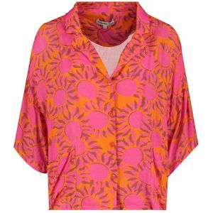 HARPER & YVE blouse met all over print MAE oranje/roze