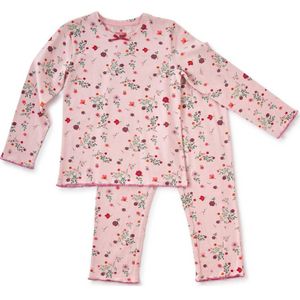 Little Label gebloemde pyjama van katoen roze