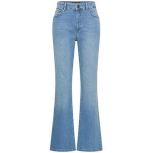 Claudia Sträter high waist flared jeans medium blue denim