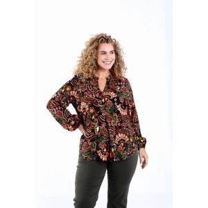 Paprika - Top - Multi - Paisley Print - Lange Mouwen - V-hals