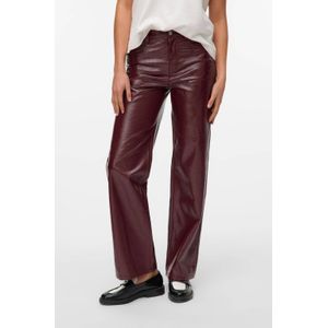 VERO MODA Vmtessa Hr Wide gekleurde vinyl broek Noos, Winetasting, 26W / 30L