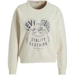 Levi's sweater met printopdruk ecru