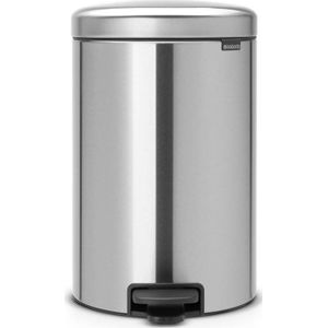 Brabantia NewIcon pedaalemmer 20L met kunststof binnenemmer - Matt Steel