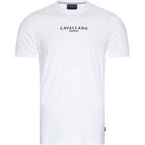 Cavallaro Napoli regular fit T-shirt Bari met logo wit