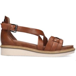 No Stress Leren Sandalen Cognac