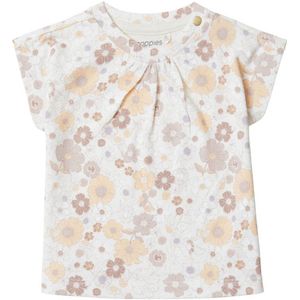 Noppies baby gebloemd T-shirt Camas zachtoranje/lila/wit