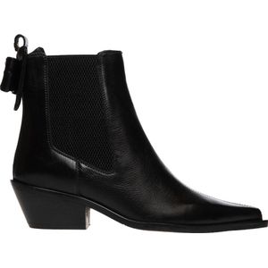 Copenhagen Shoes Just Then leren enkellaazen zwart