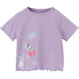 s.Oliver baby T-shirt met printopdruk lila