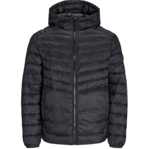 JACK & JONES ESSENTIALS gewatteerde jas JJESPRINT zwart