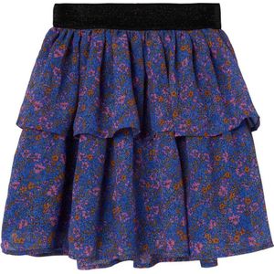 NAME IT KIDS rok NKFOLASIGNE met all over print blauw/roze