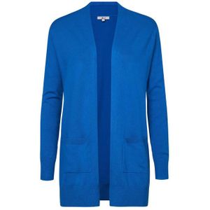 Miss Etam Regulier fijngebreid vest Senna blauw