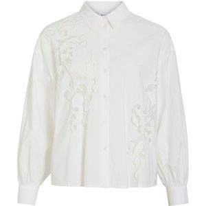 Vila - Vikimia Lace Shirt - Blouse - Snow White