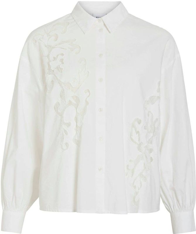 Vila - Vikimia Lace Shirt - Blouse - Snow White