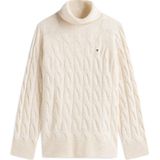 Tommy Hilfiger, Dames, Truien, Beige, Maat: 2XS Wol,