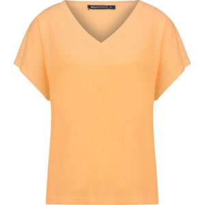 Expresso T-shirt met linnen oranje