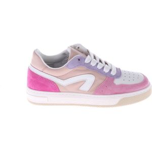 Hip leren sneakers roze