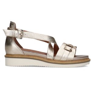 No Stress Leren Sandalen Goud