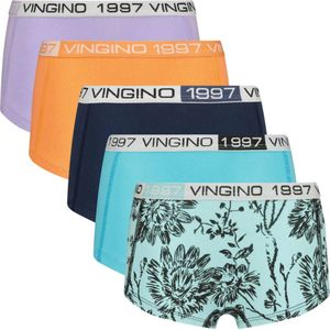Vingino short - set van 5 aquablauw/multicolor