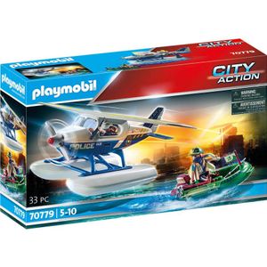 PLAYMOBIL City Action Politiewatervliegtuig: smokkelaar-achtervolging - 70779